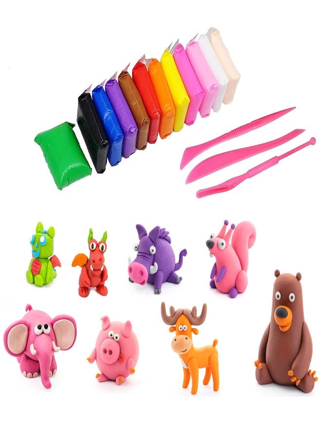 Zesto Super Light Air Clay for Kids with Sculpting Tools (Pack of 36) - Image 3